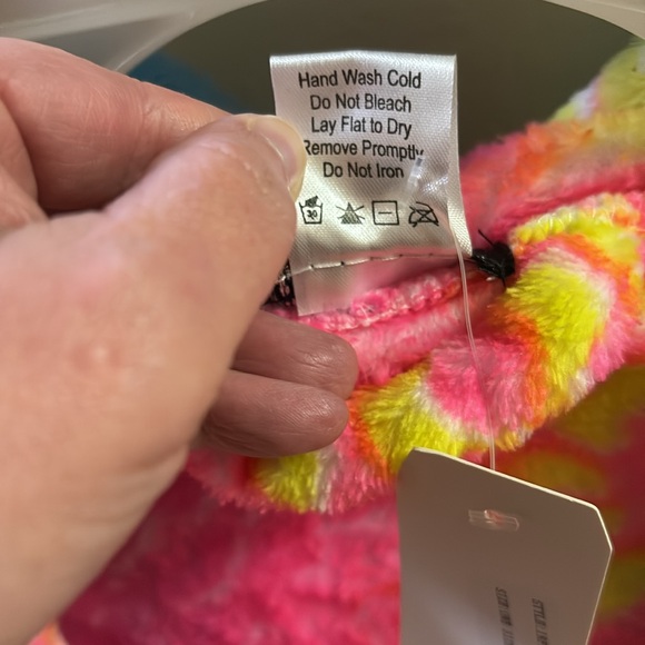 NWT em & alfie robe with hood and pockets “OVER IT.” - Picture 5 of 10